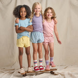 Joy Ruffle Rib Tank - Purple