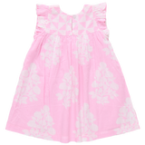Girls Courtney Dress - Pink Bouquet Floral