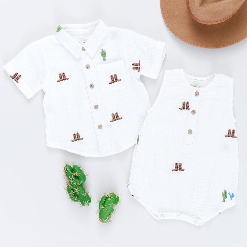 Baby Boys Riley Jumper - Rodeo Embroidery