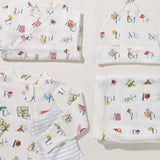 Nesting Box Baby Take Home Set - Watercolor Alphabet