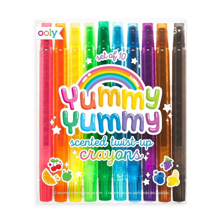 Yummy Yummy Scented Twist-Up Crayons Set/10
