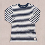 Hopscotch Long Sleeve Dress - Navy Stripe | Pink Chicken