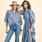 Womens Misha Top - Light Blue Carnation