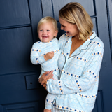 Baby Bamboo Romper - Hanukkah Fair Isle