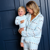Womens Bamboo PJ Set - Hanukkah Fair Isle