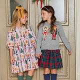 Girls Peachy Dress - Lavender Nutcracker