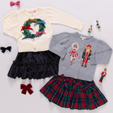 Girls Delaney Skirt - Black Velour