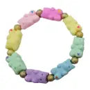 Pastel Rainbow Gummy Bear Stretch Bracelet