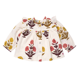 Girls Kalani Button Up Top - Harvest Dandelion