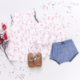 Baby Girls Jaipur 2-Piece Set - Red Ditsy Stars