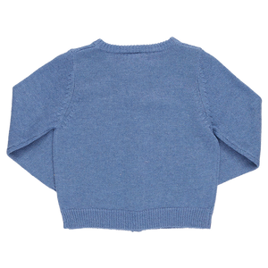 Girls Maude Sweater - Blue Menorah