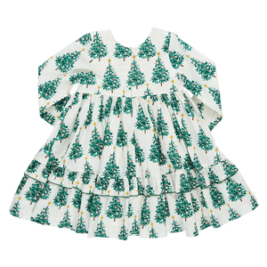 Girls Spencer Dress - Festive Forest