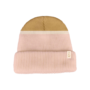 Smell the Flowers Beanie - Faded Pink/Marigold