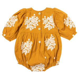 Baby Girls Brooke Bubble - Inca Gold Embroidery
