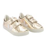 Veja Esplar Velcro Leather Shoes - Platine White