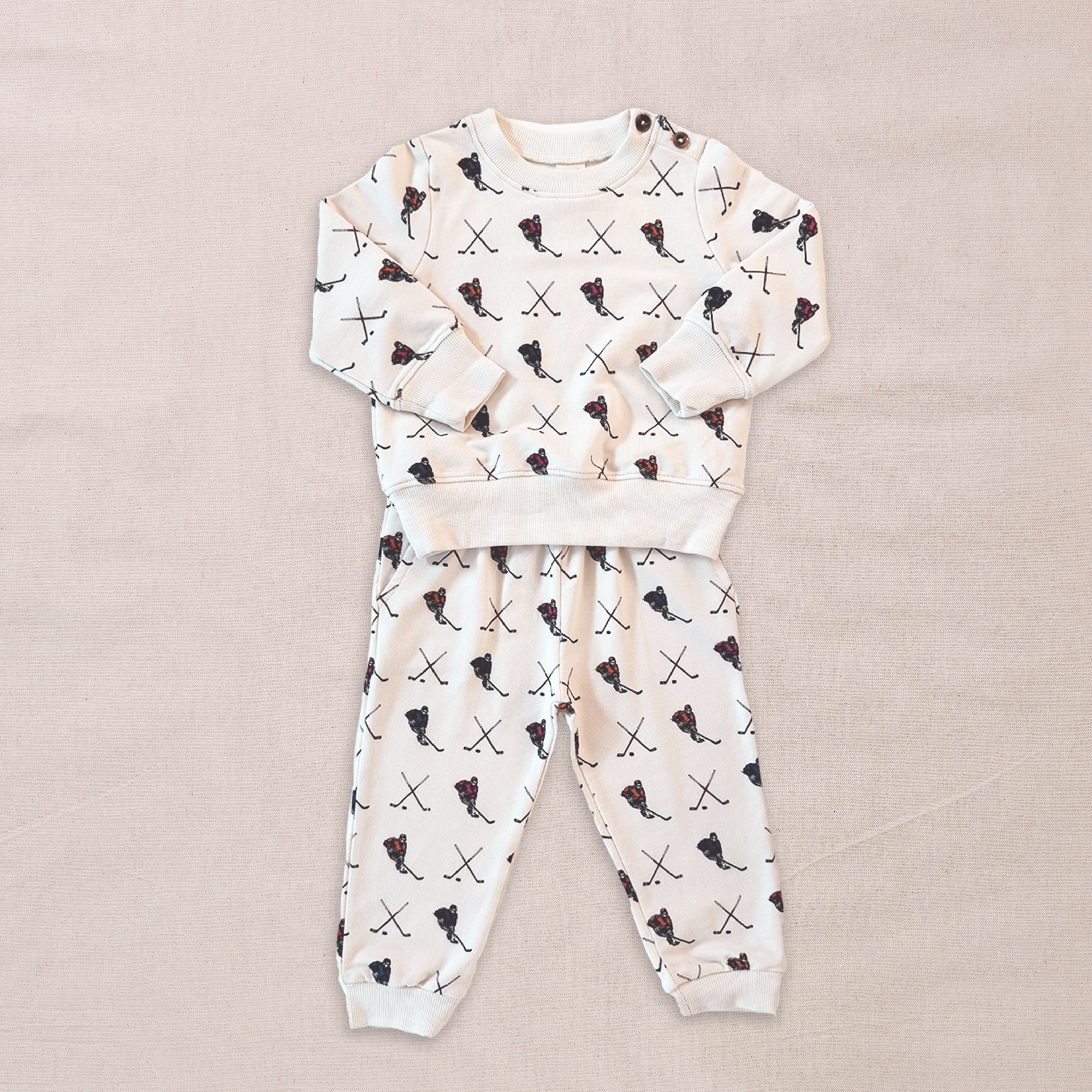 Baby Jax Jogger Set - Hockey Player | Pink Chicken