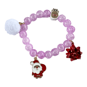 Holiday Bracelet - Purple Santa