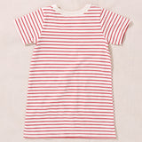 Hopscotch T-Shirt Dress - Red Stripe