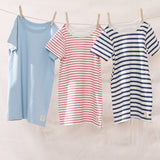 Hopscotch T-Shirt Dress - Red Stripe