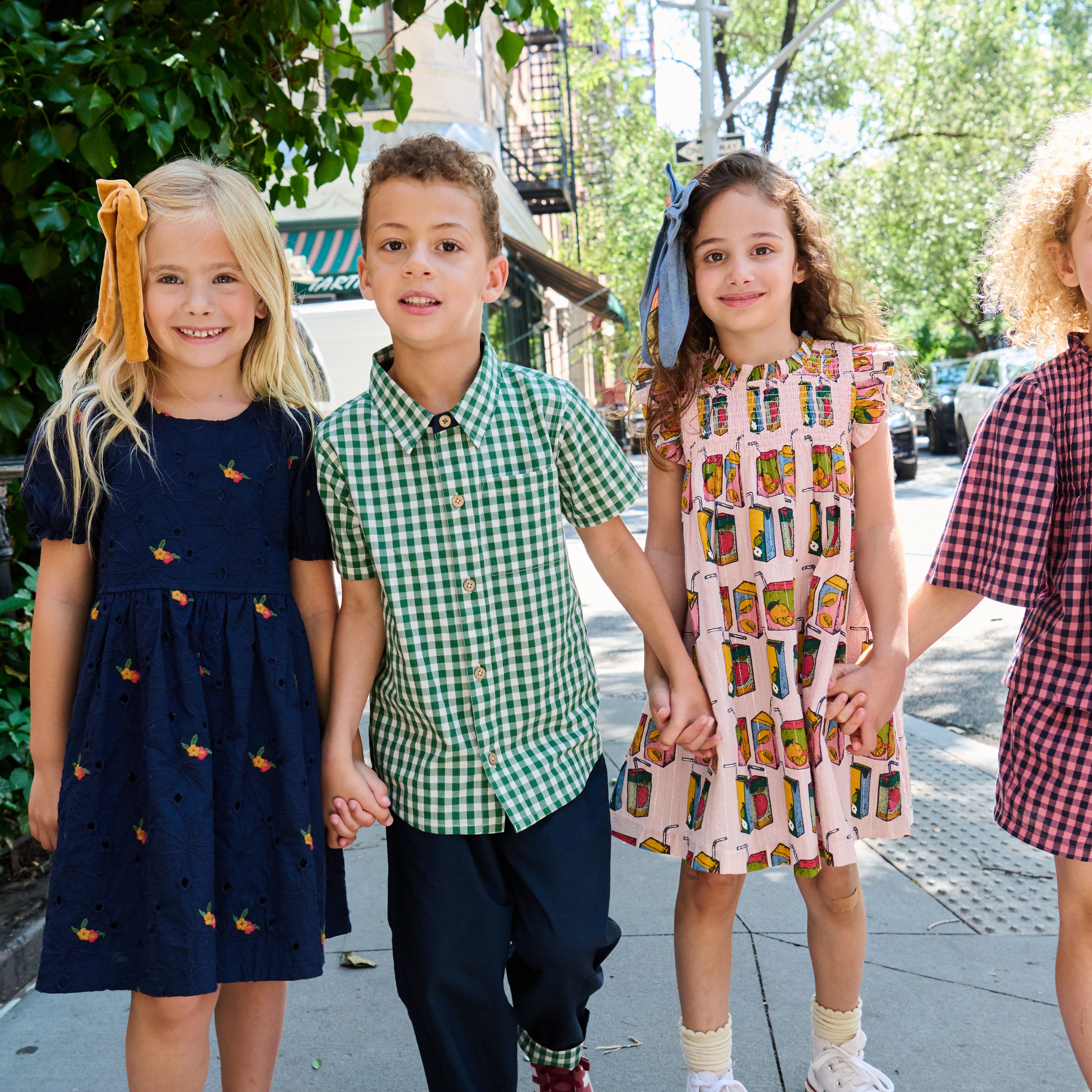 pink chicken dresses Girls Tia Dress | Prairie Block Print Meet the ultimate go Sunny Dress | Pink |
