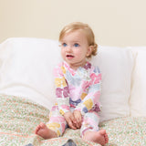 Baby Girls Ruffle Bamboo Romper - Bright Multi Bows
