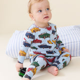 Baby Bamboo Romper - Vintage Cars