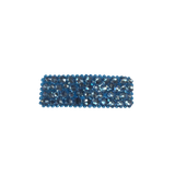 Crystal Filled Snap Clip - Aqua