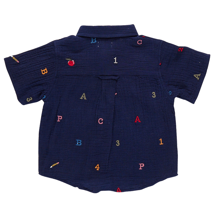 Boys Jack Shirt - Alphabet Embroidery