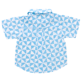 Boys Jack Shirt - Blue Triangle Check