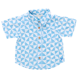 Boys Jack Shirt - Blue Triangle Check