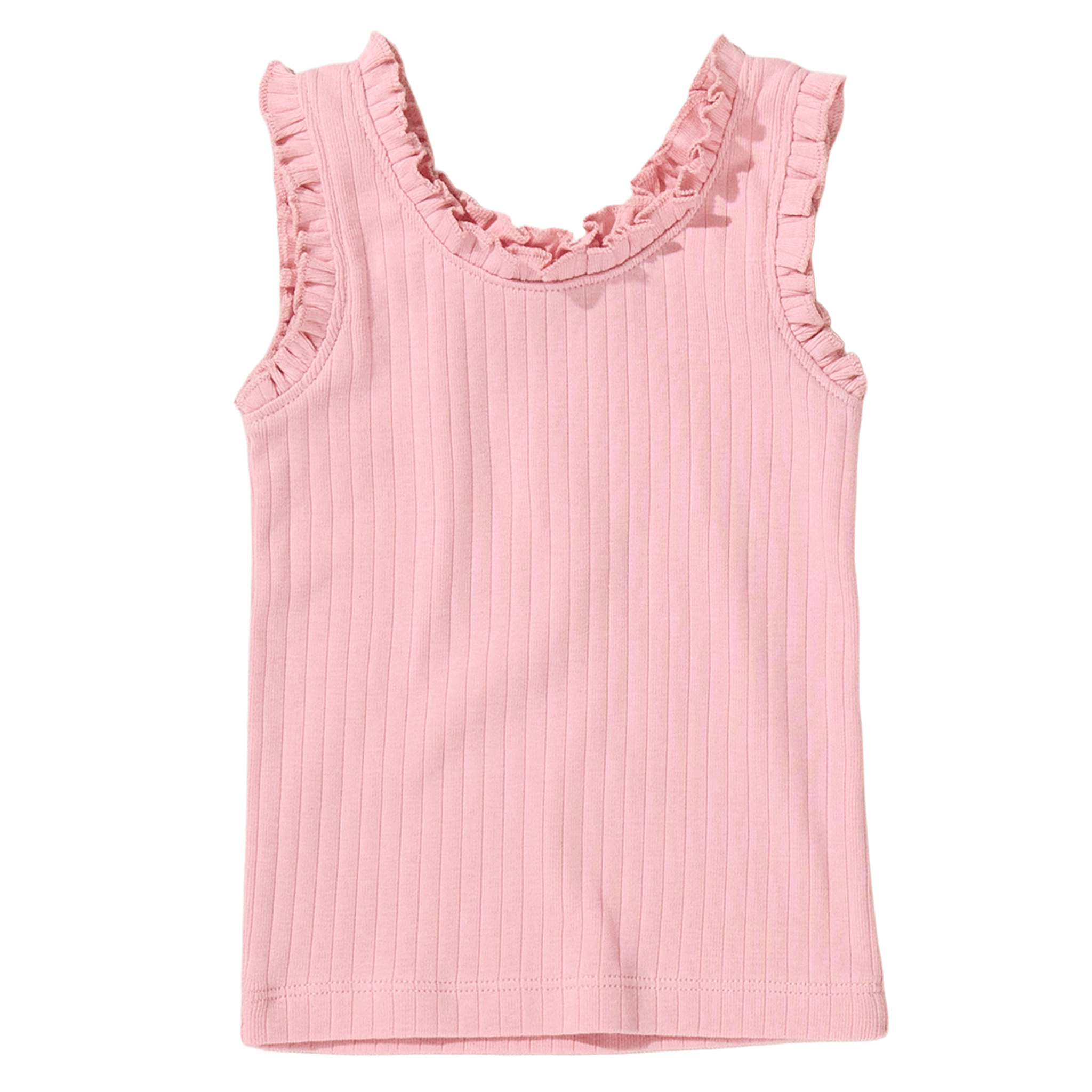 Hardware Ruffle Tank Joy Ruffle Rib Tank - Pink – Pink Chicken