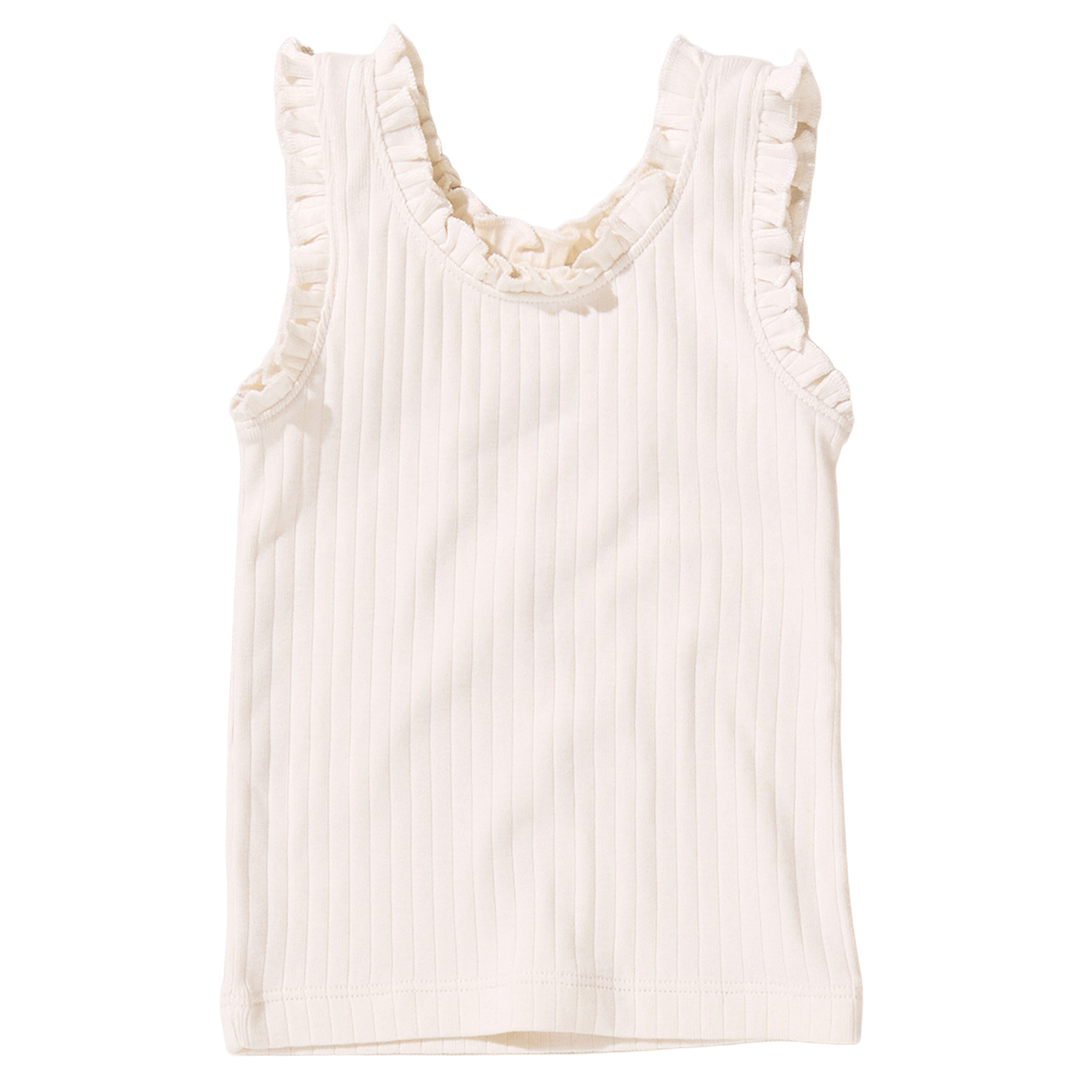 Hardware Ruffle Tank Joy Ruffle Rib Tank - Cream – Pink Chicken