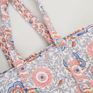 Reversible Large Quilted Tote - Lisbon Floral