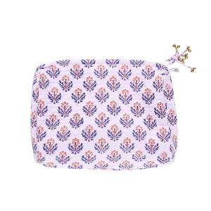 Large Quilted Pouch - Lavender Jasmine