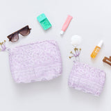 Small Quilted Pouch - Lavender Garden Floral