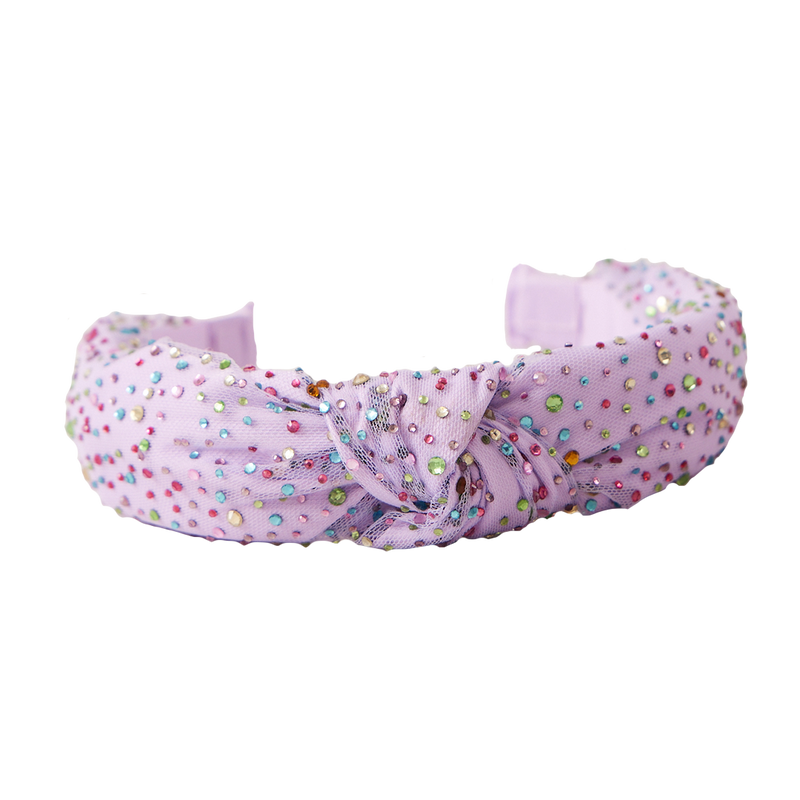 Tiny Jewel Knot Headband - Lavender