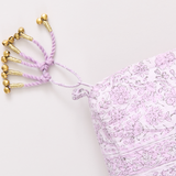 Small Quilted Pouch - Lavender Garden Floral