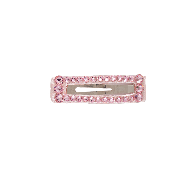 Bari Lynn Rectangle Clip - Light Pink