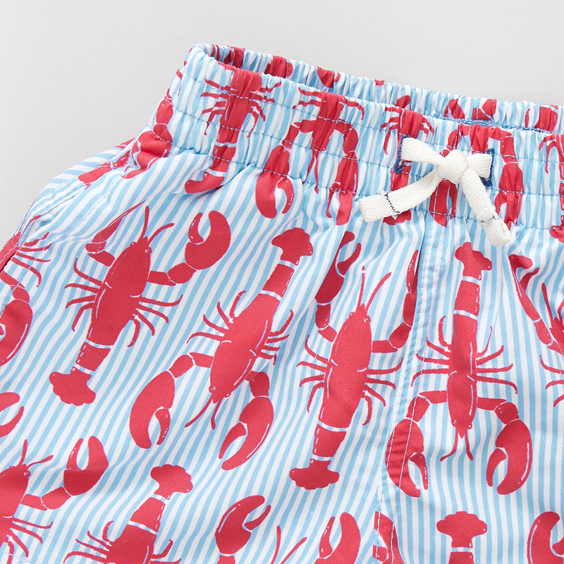 Baby Boys Swim Trunk - Lobster Stripe