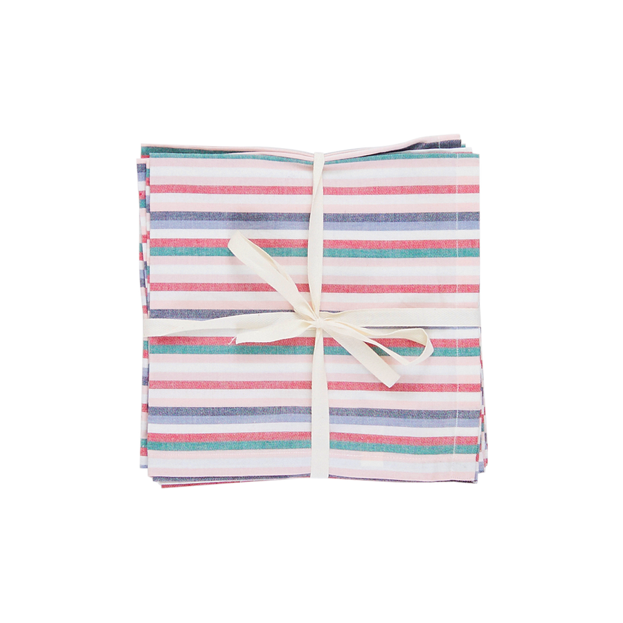 4-Pack Napkin Set - Multi Stripe