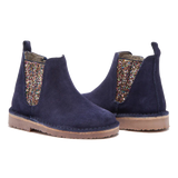 Suede Multi Sparkles Chelsea Boot - Navy