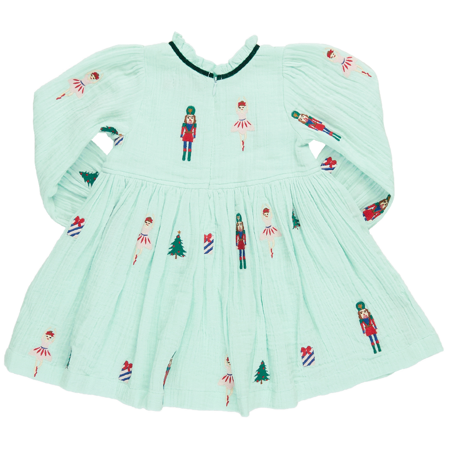 Girls Charlie Dress - Nutcracker Embroidery