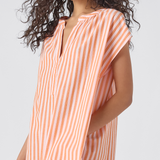 Womens Cooper Coverup - Orange Pink Stripe
