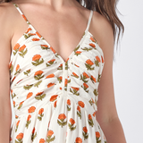 Womens Hope Dress - Small Orange Bud
