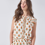 Womens Misha Top - Small Orange Bud