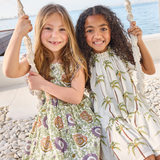 Girls Elsie Dress - Lilac Lisbon Floral
