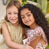 Girls Harper Dress - Citrus Garden Boarder