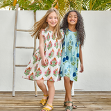 Girls Jaipur Dress - Pink Bellflower