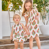 Girls Jaipur Dress - Pink Bellflower