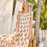 Womens Sen Dress - Pink Bellflower